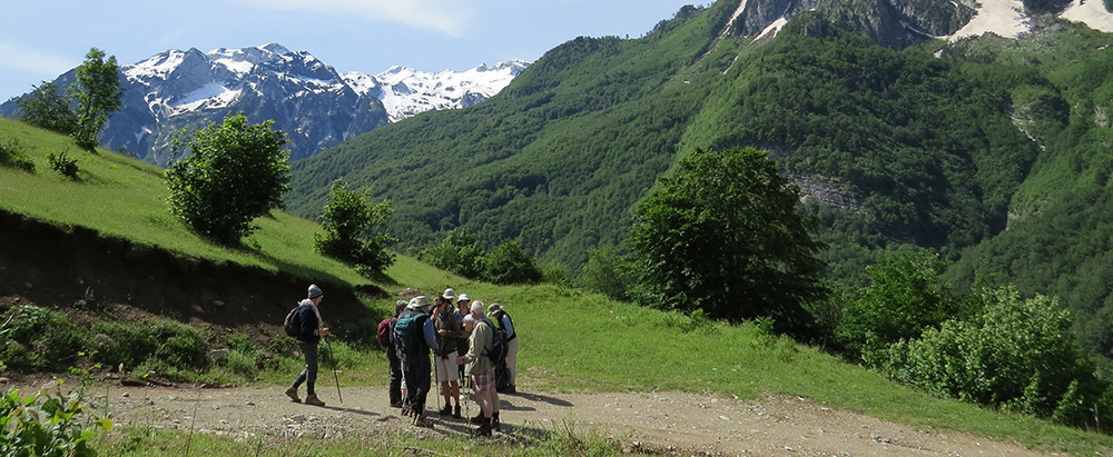 Walking in the Albanian Alps