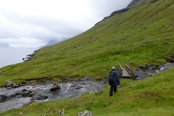 Walking on the Faroe Islands
