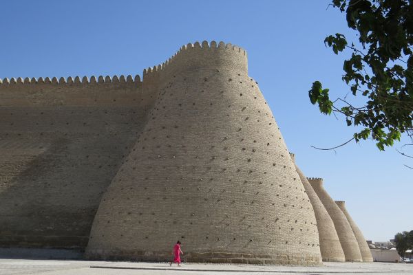 The walls of Bukhara, Uzbekistan
