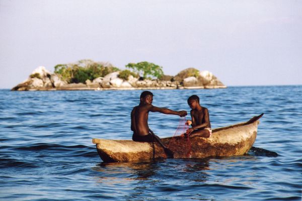 Traditional fishing on Lake Malawi