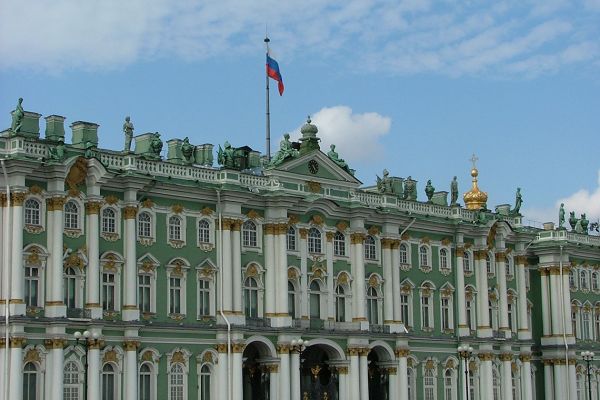 The facade of the Hermitage, St. Petersburg
