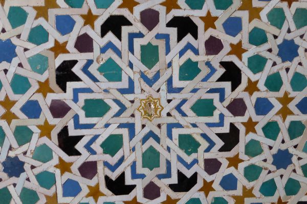 14C tiles in Alhambra