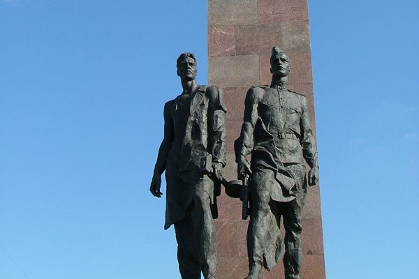 Socialist era monument, St. Petersburg