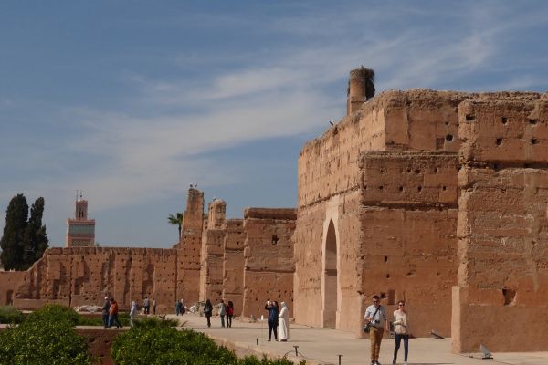 Remains of El Badi Palace in Marrakech