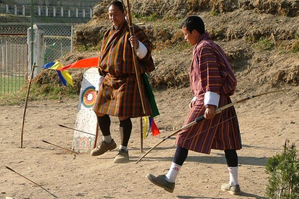 Archery, the national sport of Bhutan
