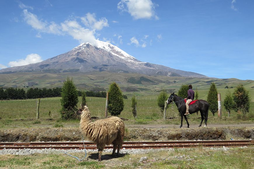 Ecuador Chimborazo volcano