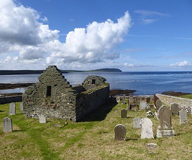 Orkney Rousay church