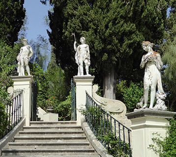 Corfu statues