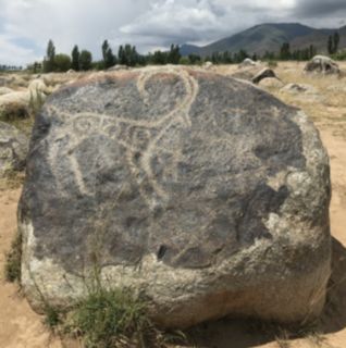 Kyrgyzstan petroglyph