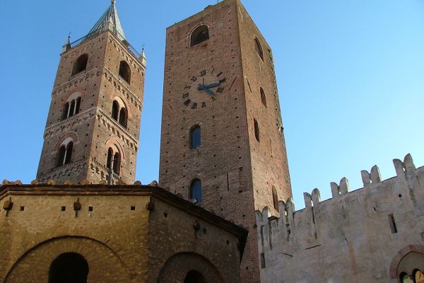 Mediaeval towers on the Italian Riviera