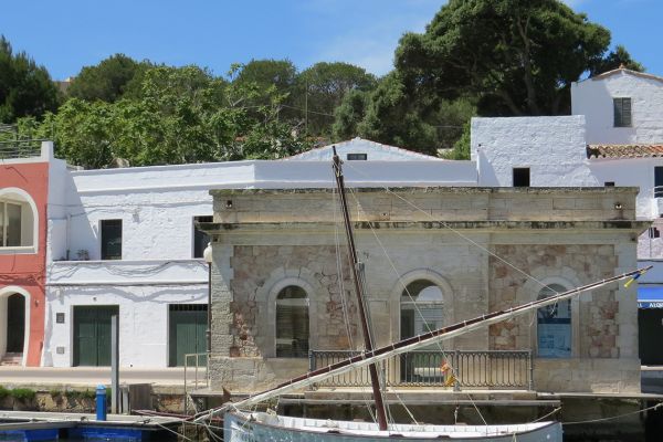 Traditional Menorcan boat in Ciutadella harbour