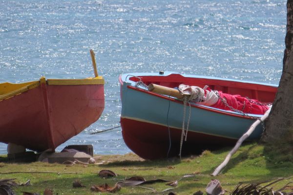 Bequia - traditional wooden boats