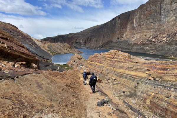 Walking in the fossil canyon