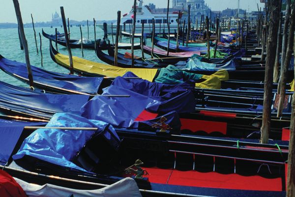 Gondolas in Venice