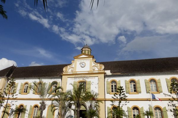 Colonial era Hôtel de Ville in St Pierre, Réunion