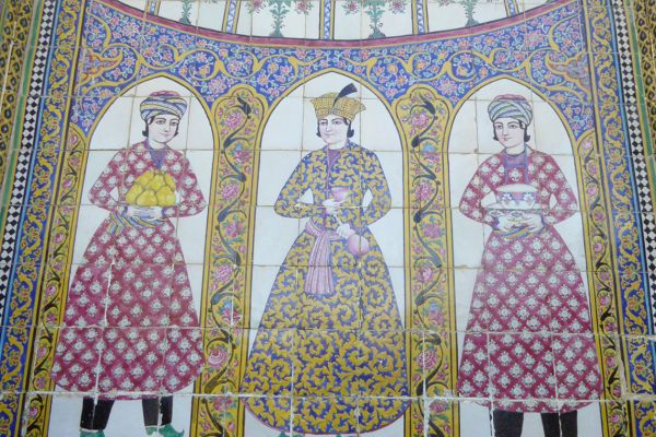 Detail, Nasir-ol-Molk Mosque in Shiraz, Iran