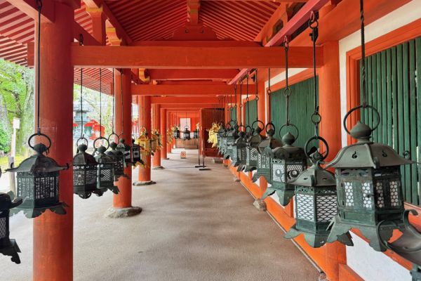 Lanterns in the Kasuga Taisha in Nara