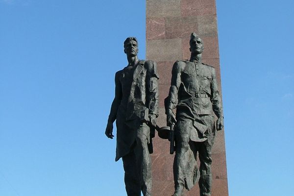 Socialist era monument, St. Petersburg