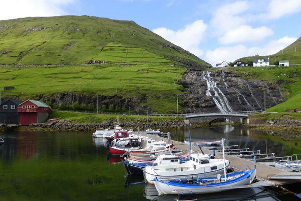 Vestmanna harbour, Faroe Islands