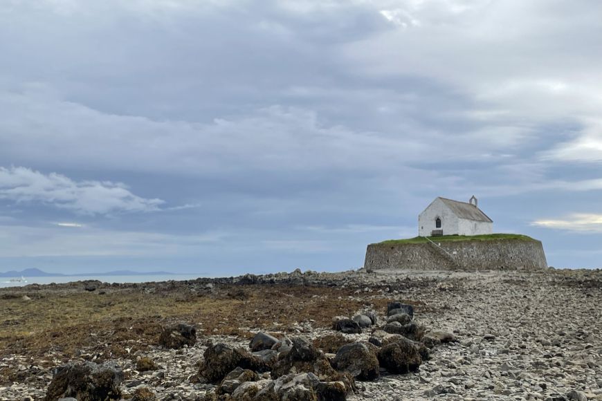 Anglesey church in the sea